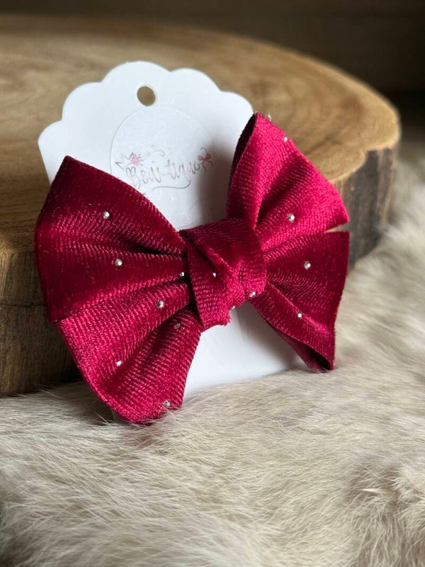 Strik velvet studs Mia Wine