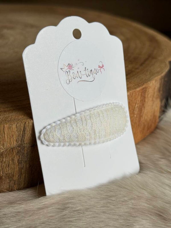 Klikklakspeldje Kant Gebroken Wit