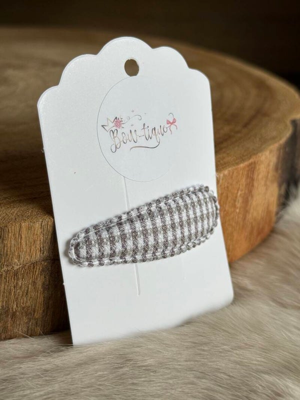 Klikklakspeldje Vichy Grijsbruin