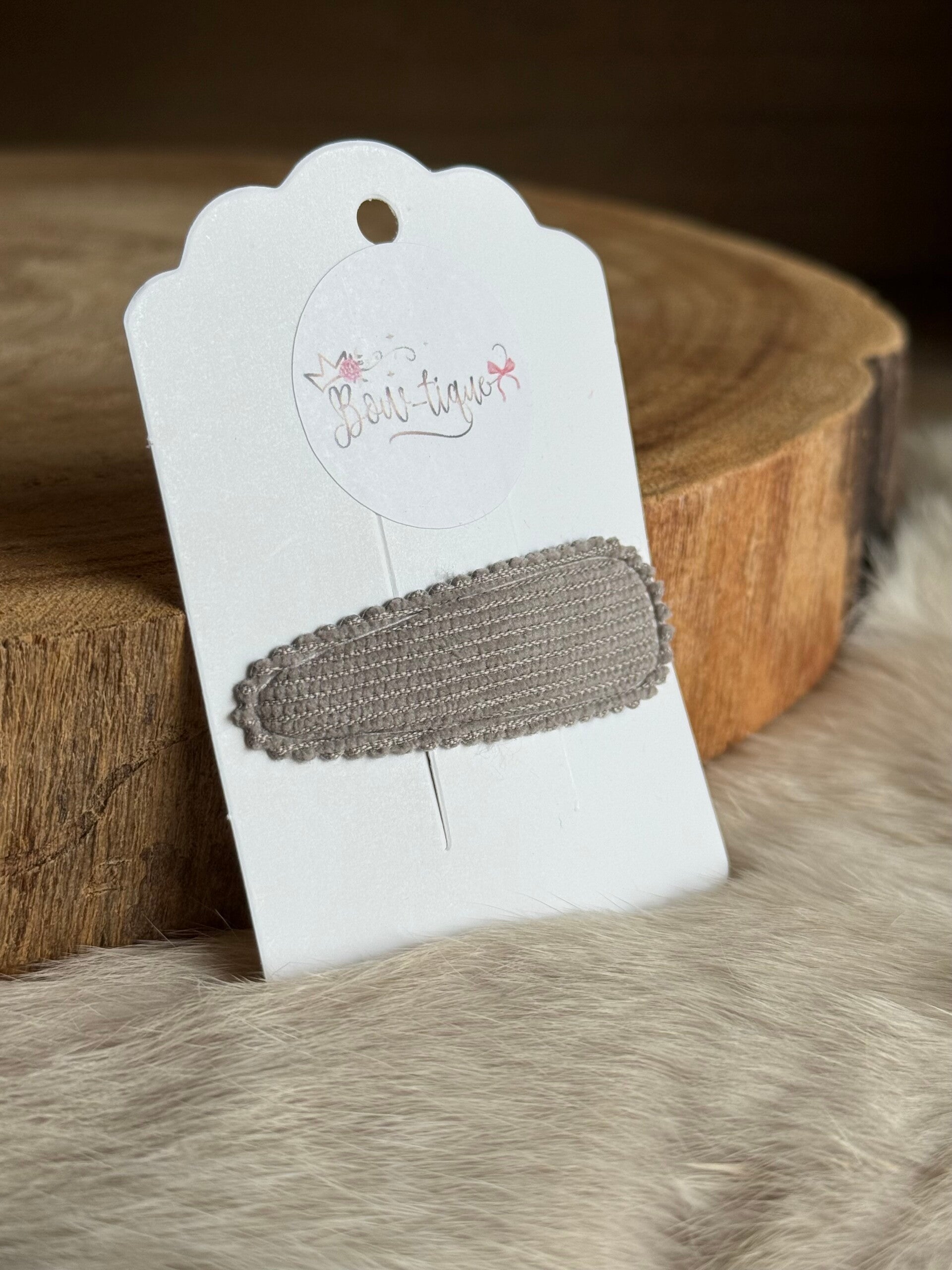 Klikklakspeldje geribbeld Cloud Grey