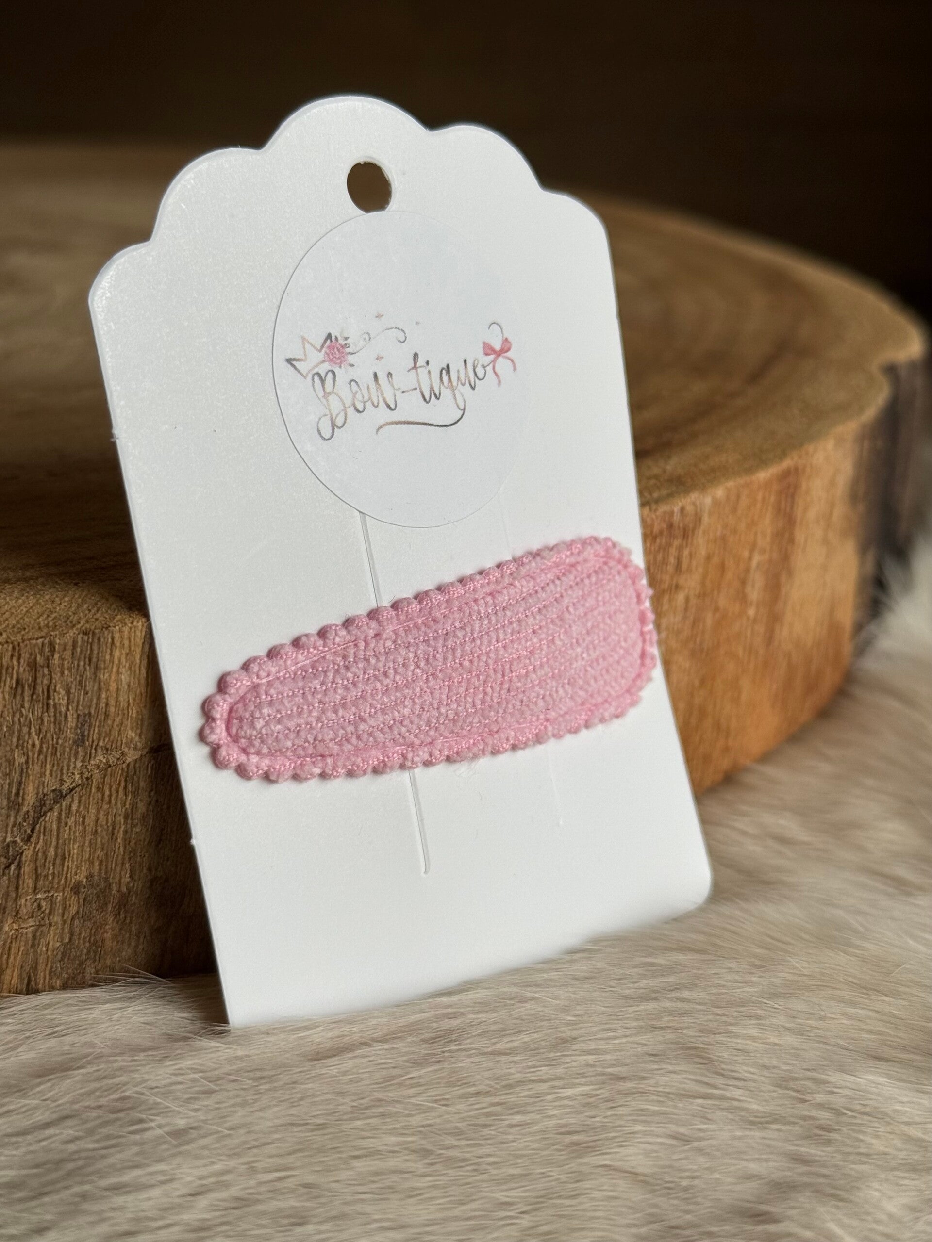 Klikklakspeldje geribbeld Babyroze