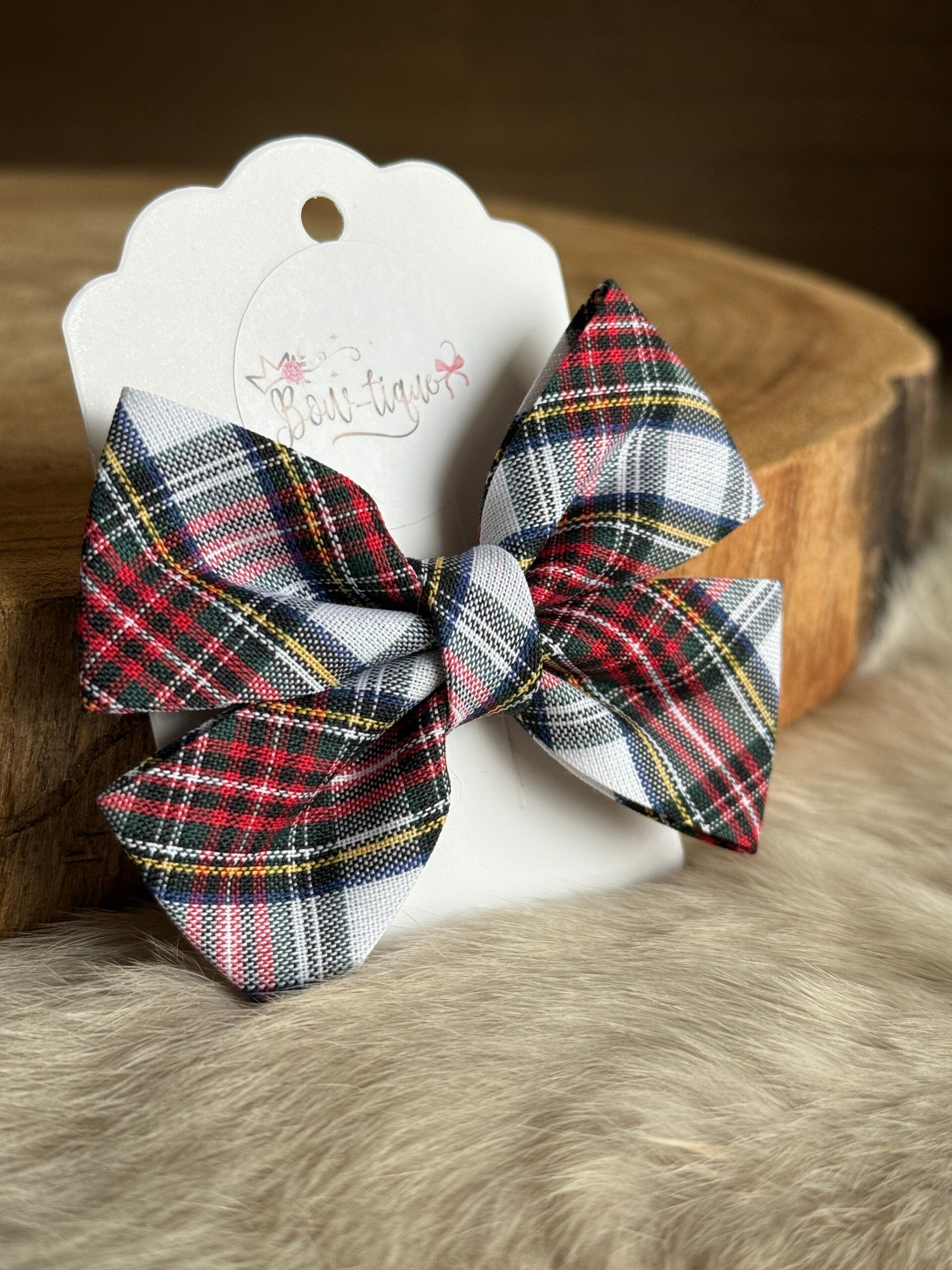 Katoenen Strik Geruit groen/wit/rood/blauw/geel