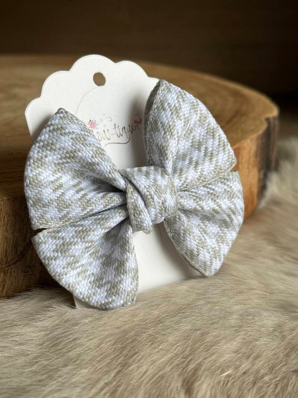 Pied de poule strik Grijs