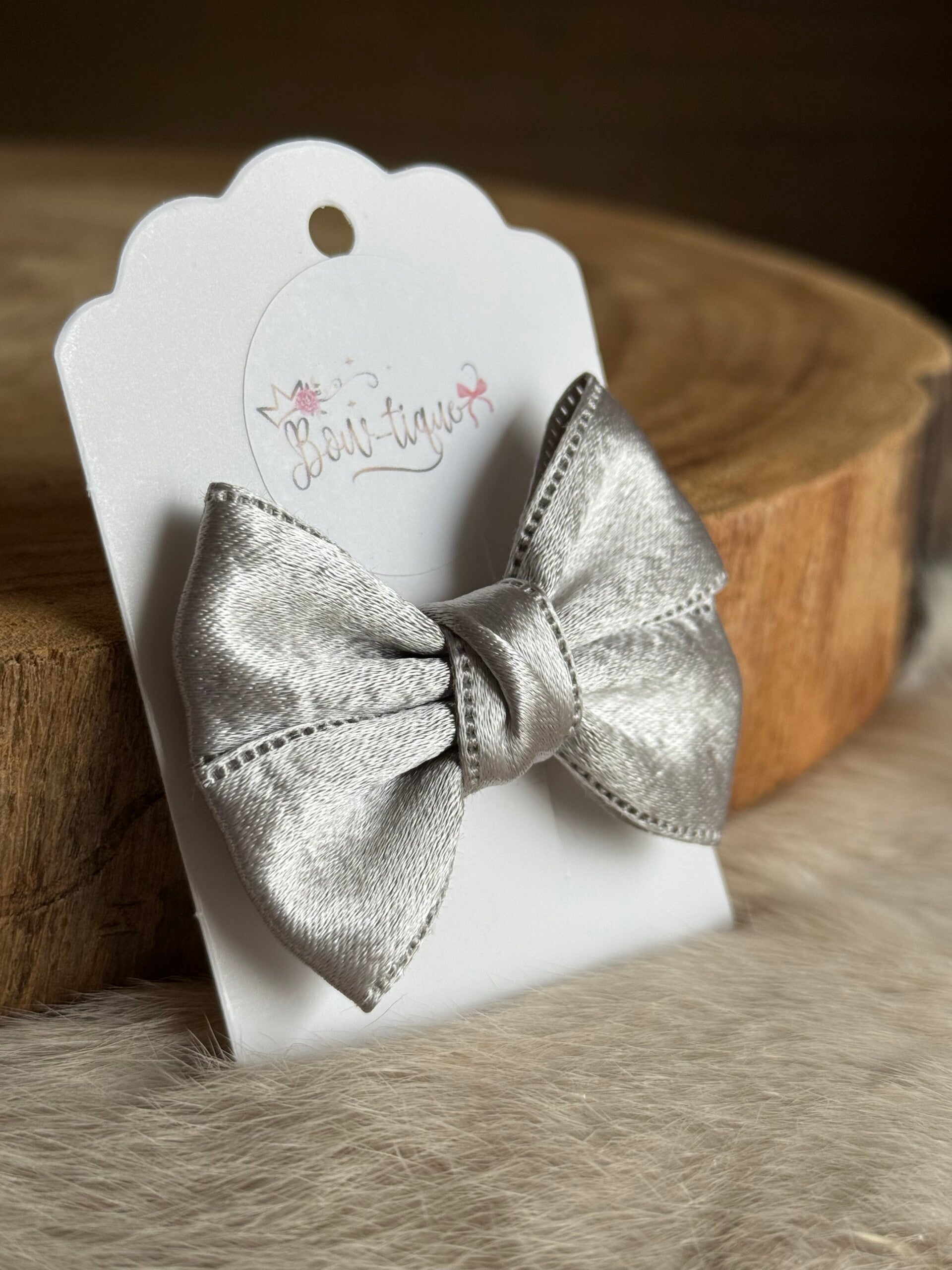 Strikje Lotte Zilver