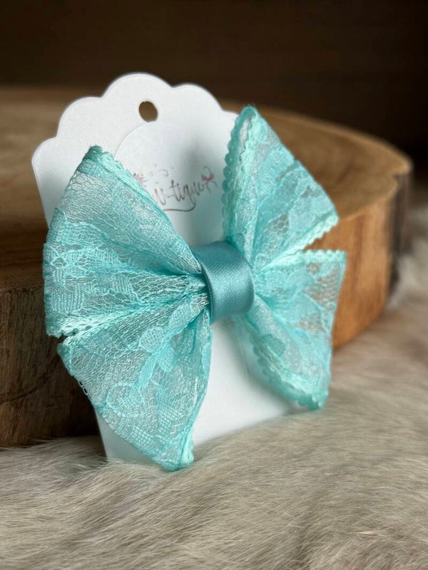 Kanten strik Celeste Eau de nil