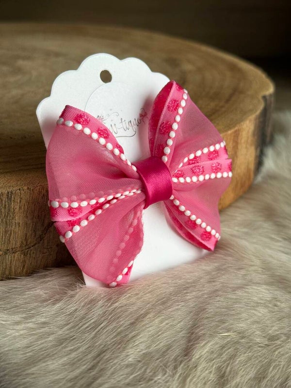 Organza strik Yara Fuchsia