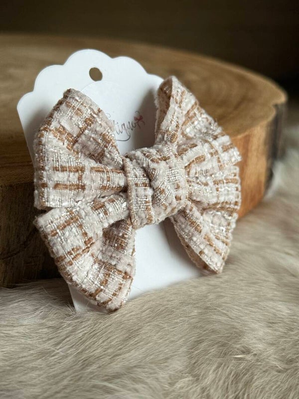 Tweed strik Malou Naturel