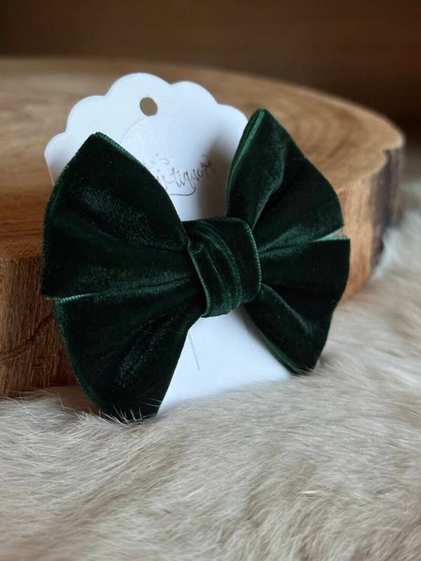 Fluwelen Strik Emerald