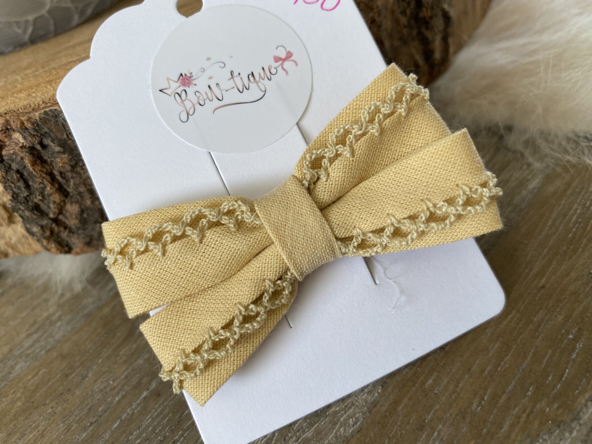 Katoenen Strik Kantje Ecru