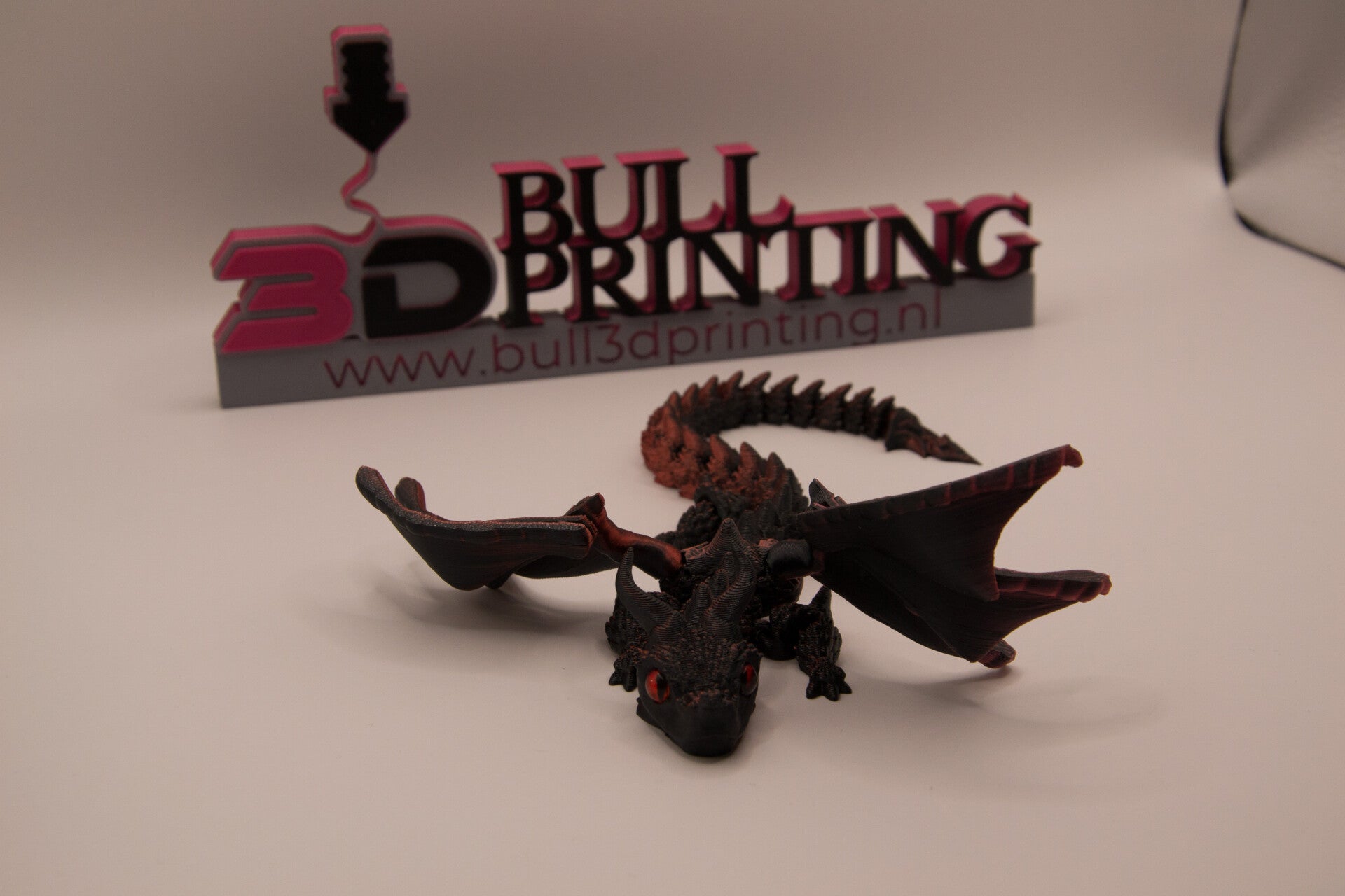 3D Red Flexi Dragon 30CM