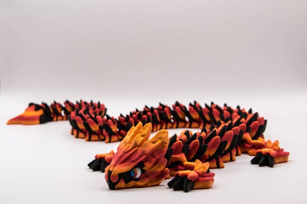 3D Fire dragon 35CM
