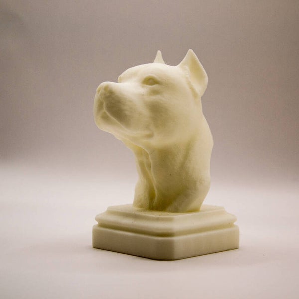 3D mini pitbull bust