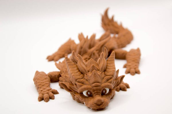 3D schattige flexi draak 25cm