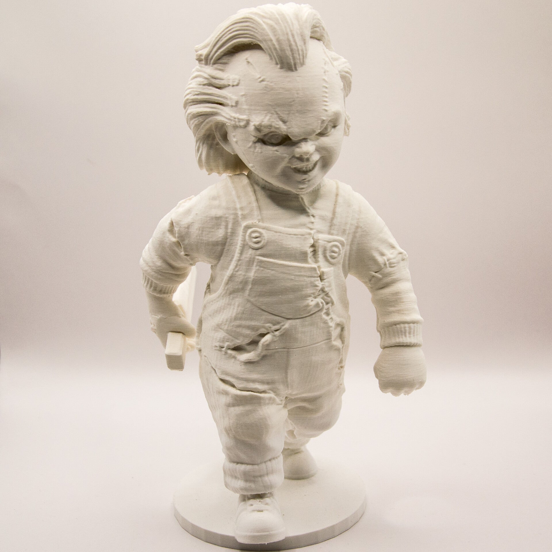 3D chucky pop Wit (overschilderbaar) 40cm