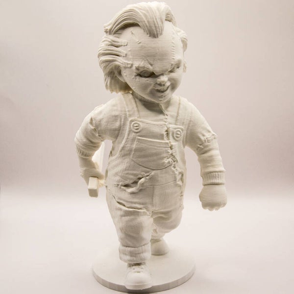 3D chucky pop Wit (overschilderbaar) 40cm