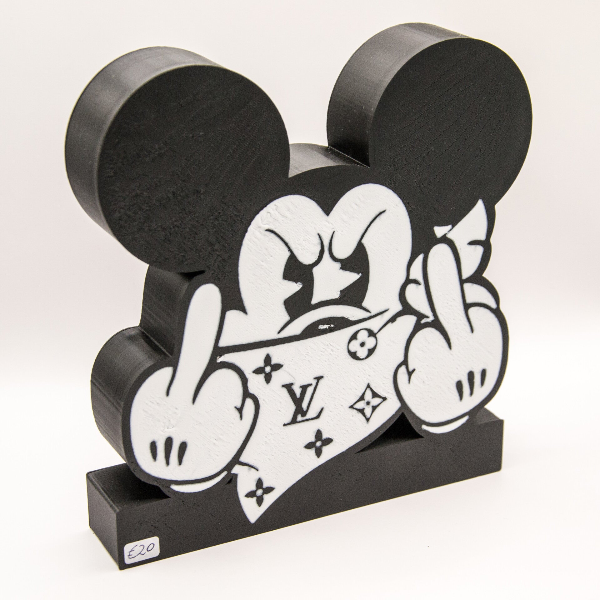 3D Gangster mickey lamp incl RBG Led met usb aansluiting