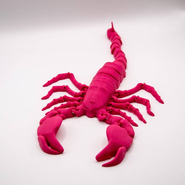3D Pink lobster Flexi toy