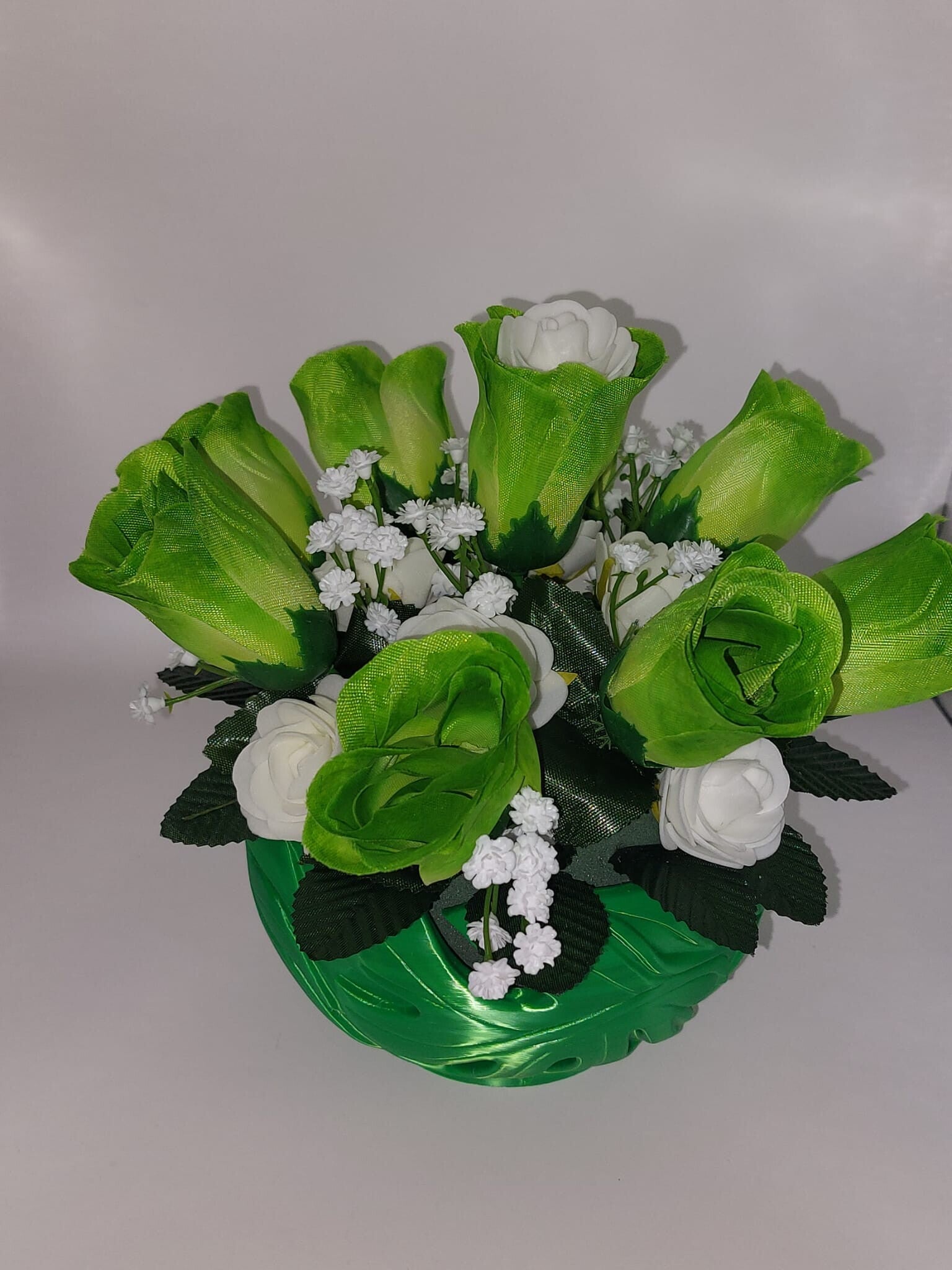 groene plantenpot incl nepbloekstuk