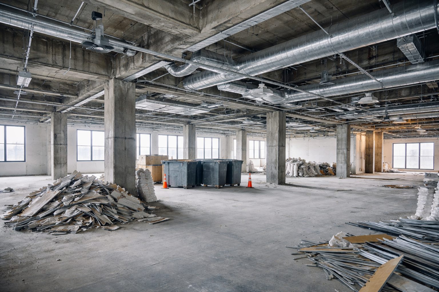Entkernung und Rückbau von Gewerbeflächen im Bestand