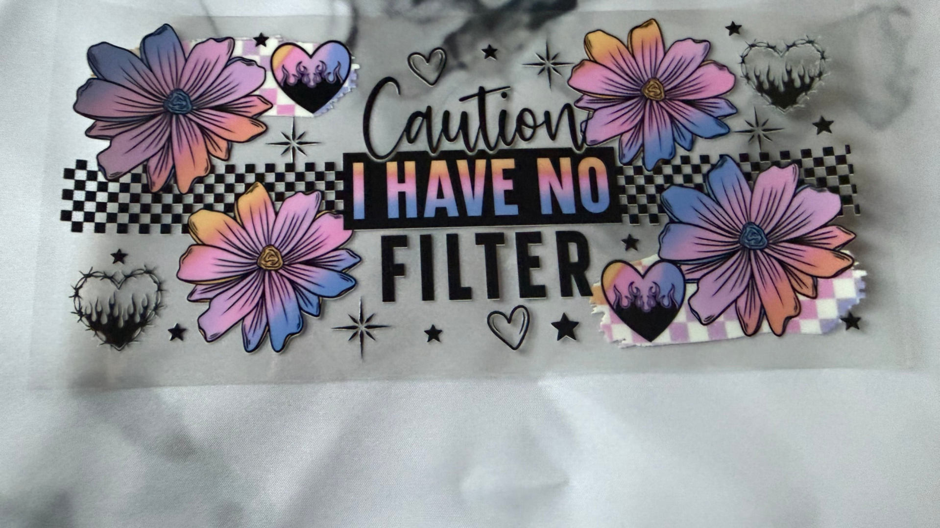 Caution I have no filter