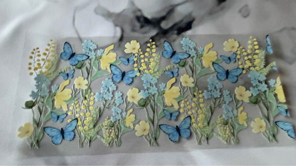 Butterfly and flowers