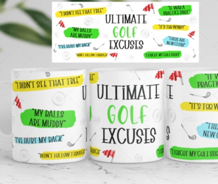 ⛳️ Perfect for the Golf Lover: The Golf Excuses Mug! ⛳️