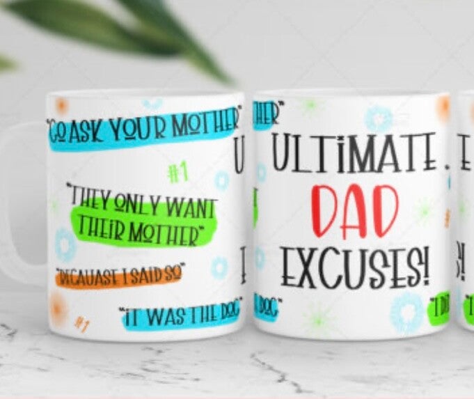 The Perfect Mug for Every Dad: The Dad Excuse Mug!