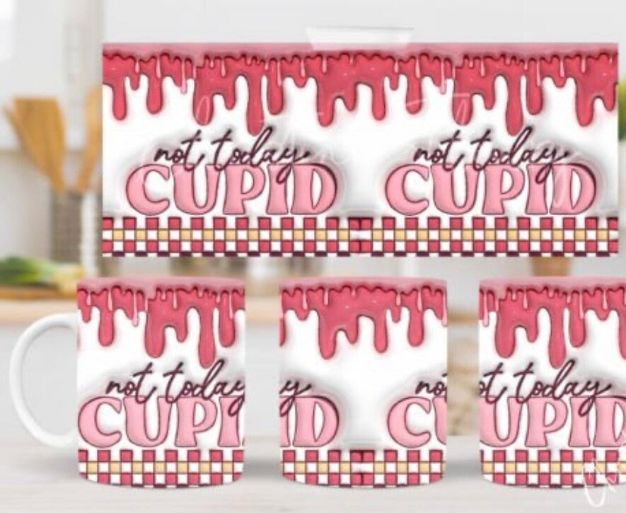💘 Not Today, Cupid: The Perfect Mug for Anyone Who’s Over the Love Buzz! 💘