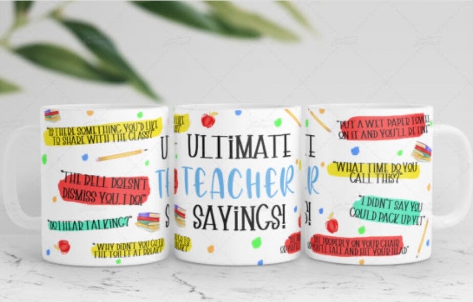 🍎 Celebrate Teachers with the Teacher Sayings Mug! 🍎