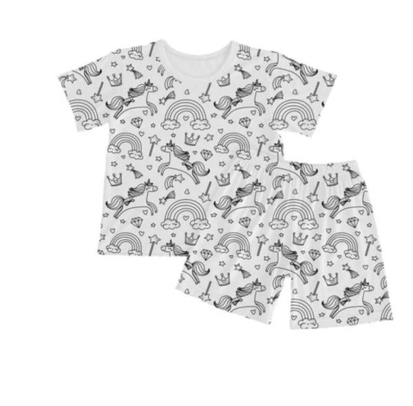 Colour-In Shorts Set