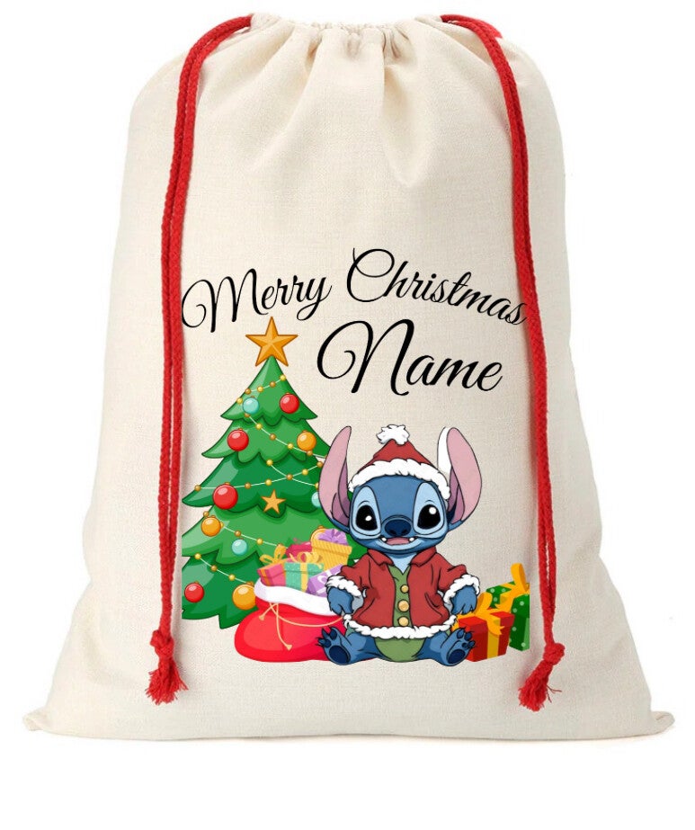 Stitch Santa sack