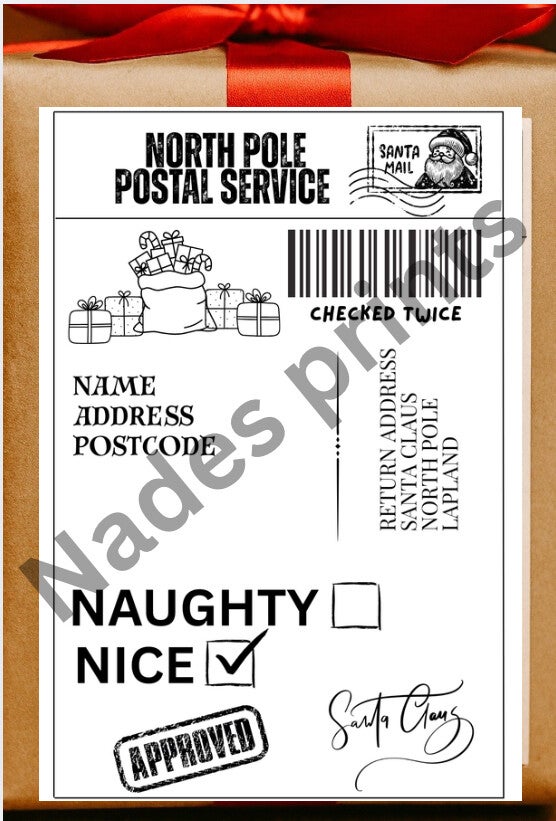 Santa gift labels - nice