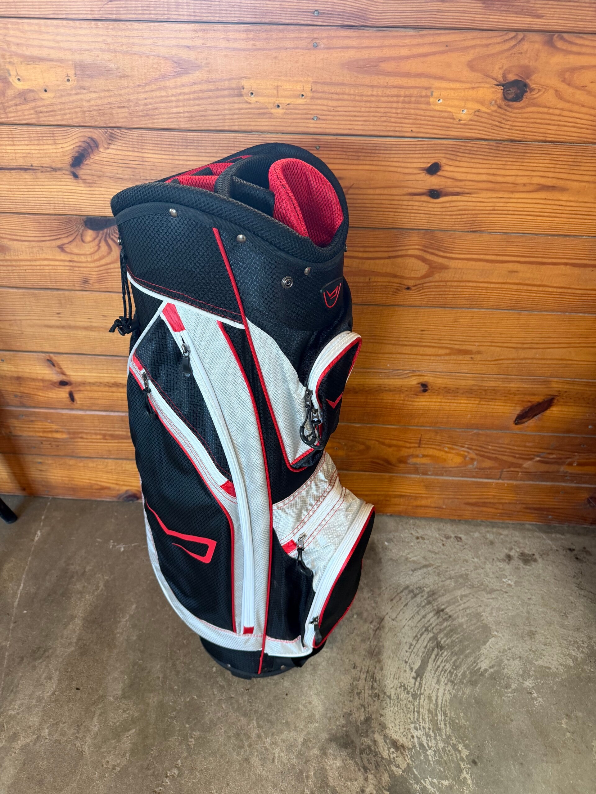 Cart Bag 14 club divider red, white, black color