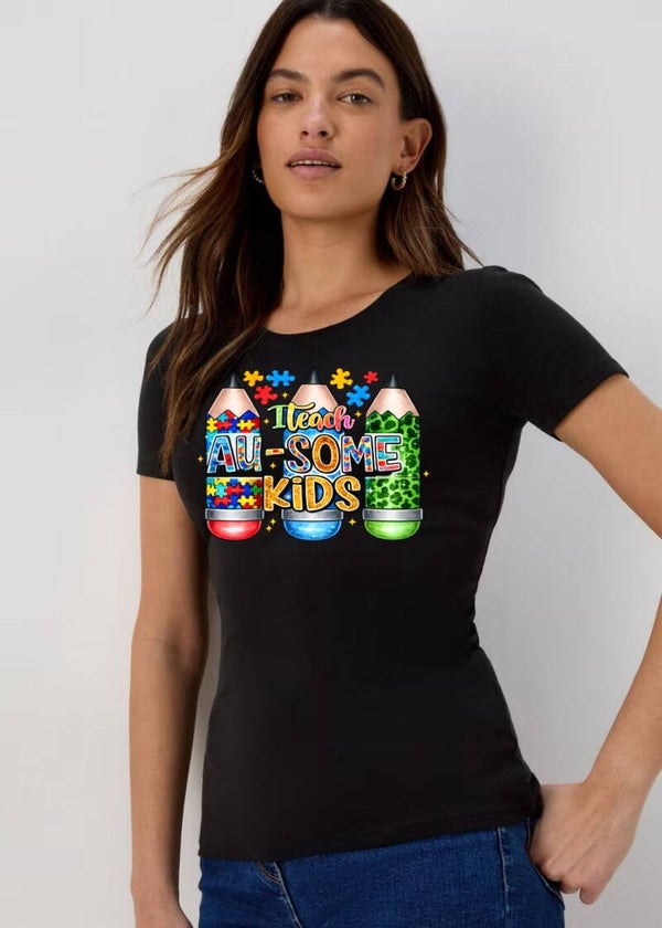'I Teach Au-some Kids' T-shirt