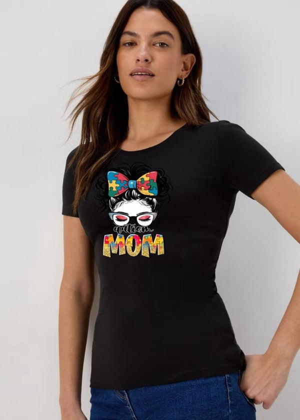 Autism Mom T-shirt Regular Fit
