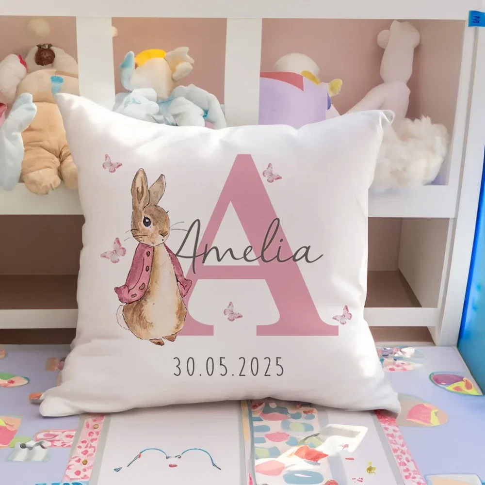 Personalised nursery cushion cover (NO INSERT)