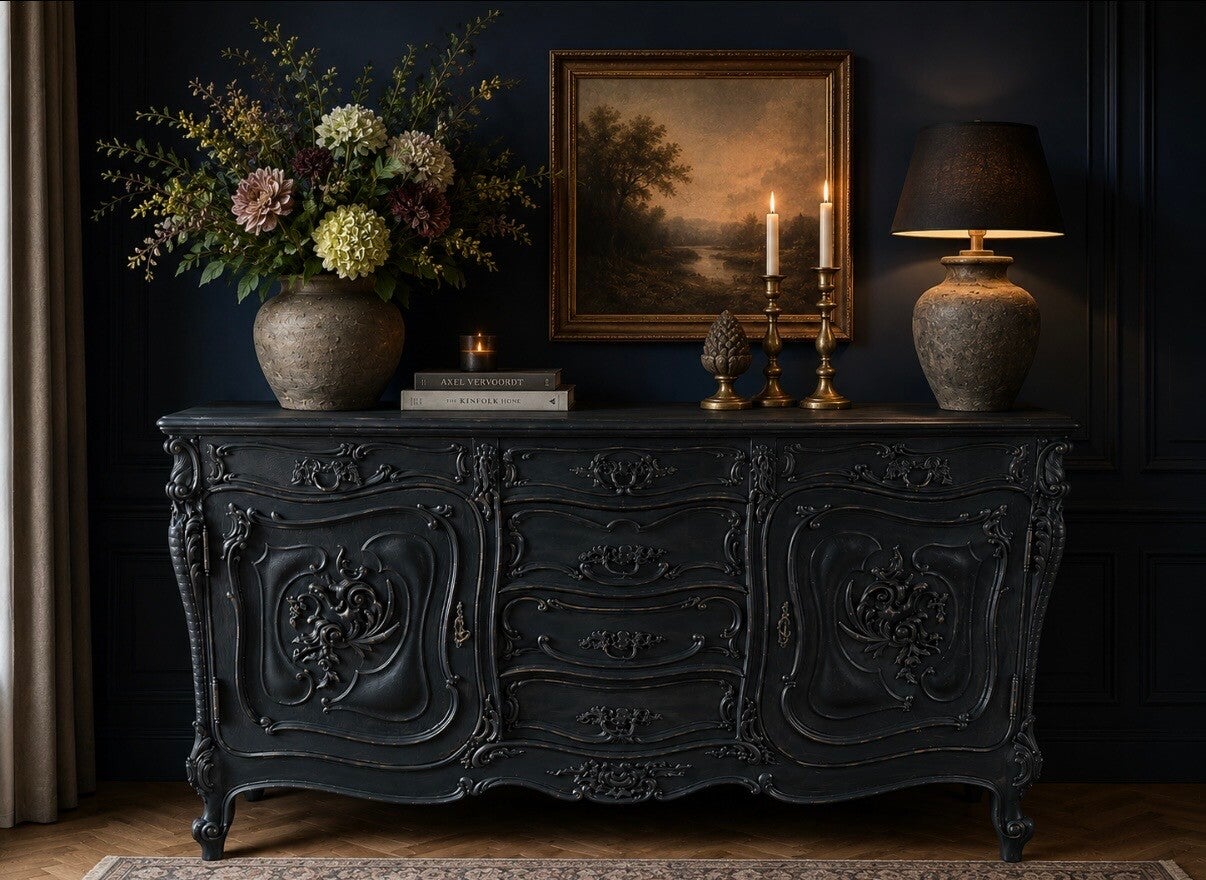 Oud Frans eiken dressoir