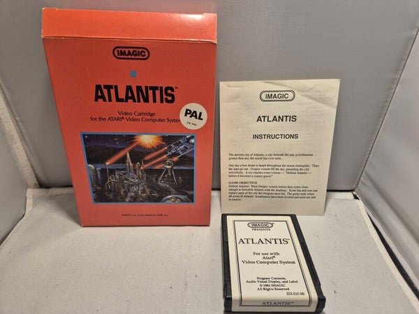 Atlantis white label Atari 2600