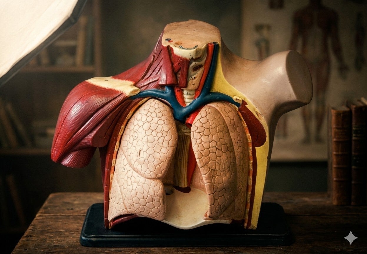Vintage Anatomical model of a Torso