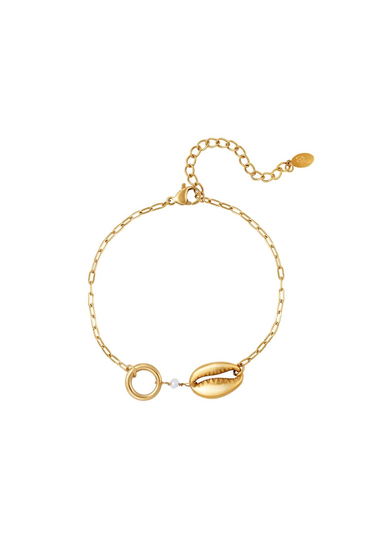 Armband goud Schelp