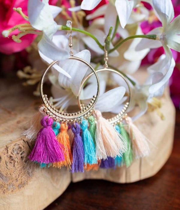 Oorbellen Bohemia Rainbow