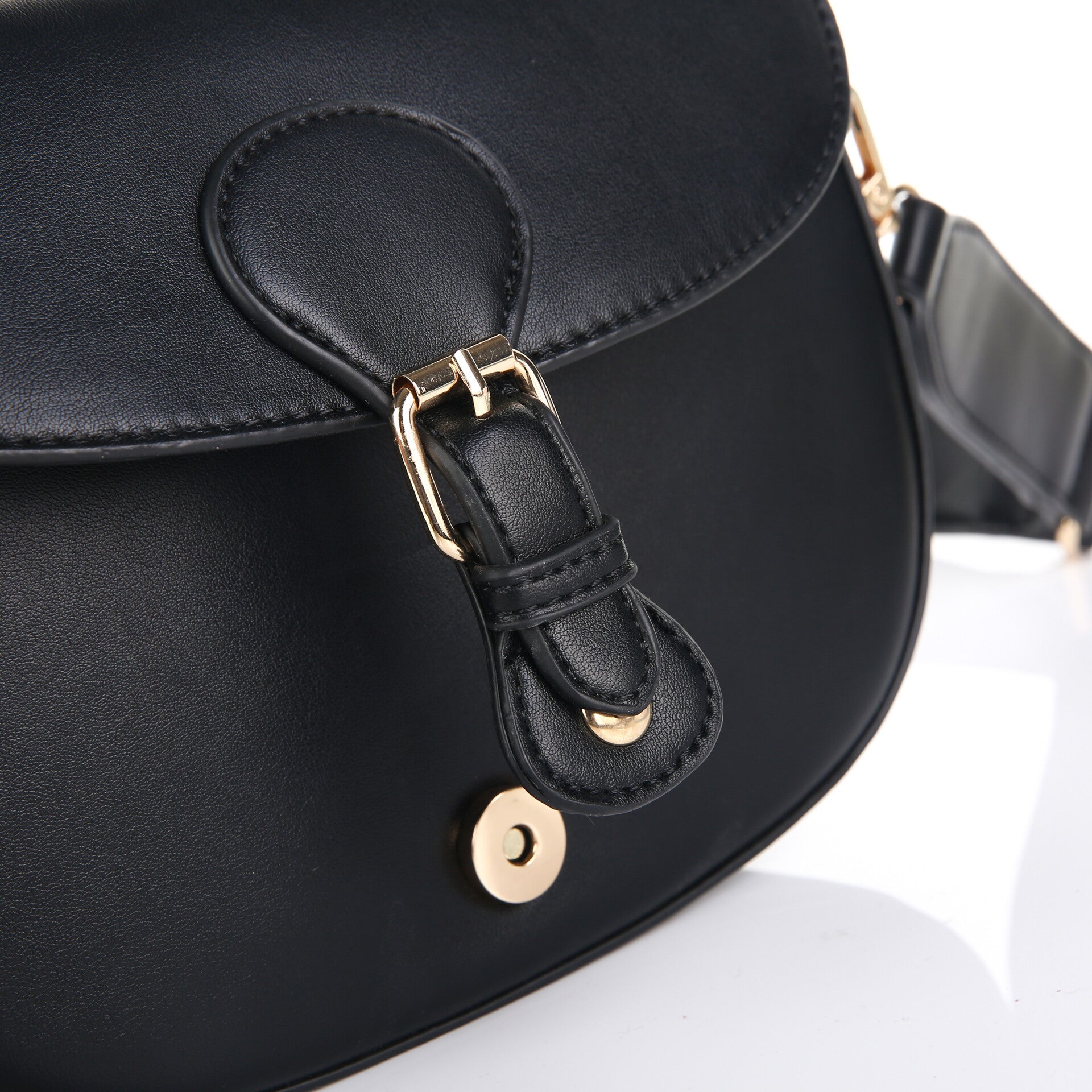 Crossbody inspired - Zwart leer