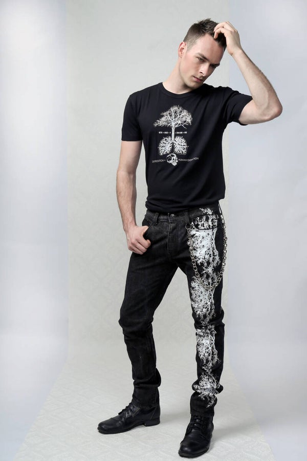 Art Jeans - 'Branches II' - One of a kind - Size W34/L32