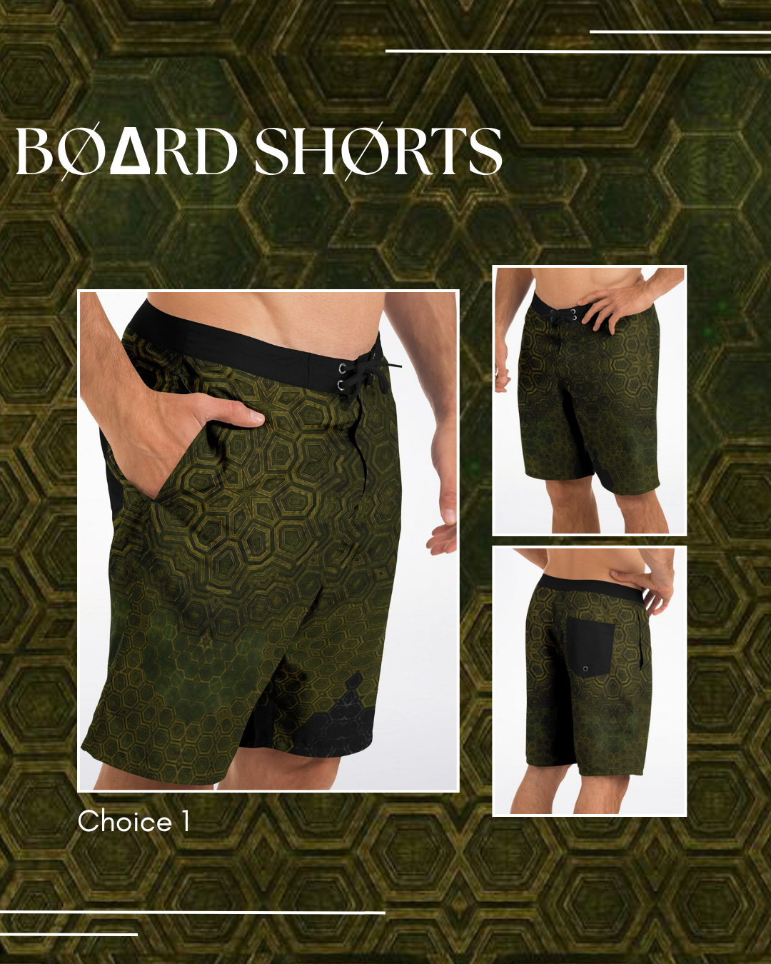 Board Shorts & Button up t-shirt Insular Collection