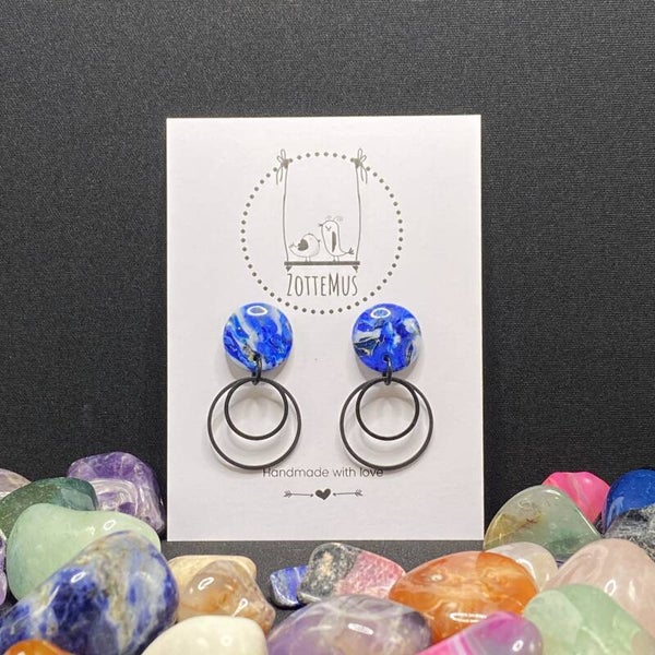No One Knows Lapis Lazuli Double Ring Small