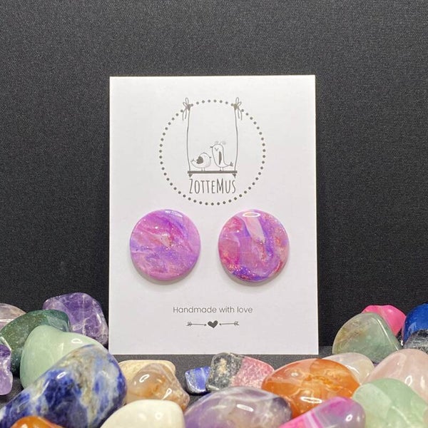 No One Knows Amethist Stud Extra Large 2