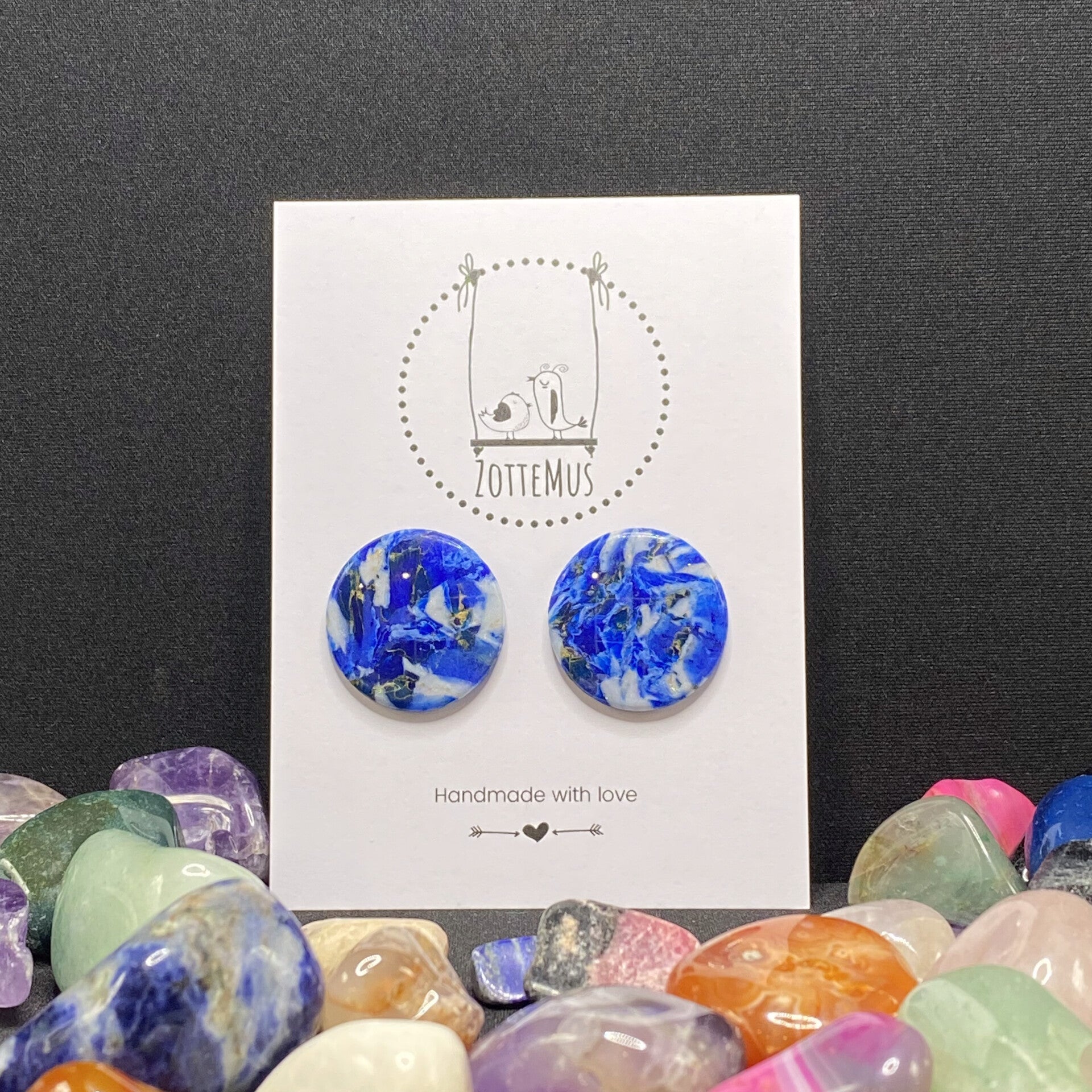 No One Knows Lapis Lazuli Stud Extra Large