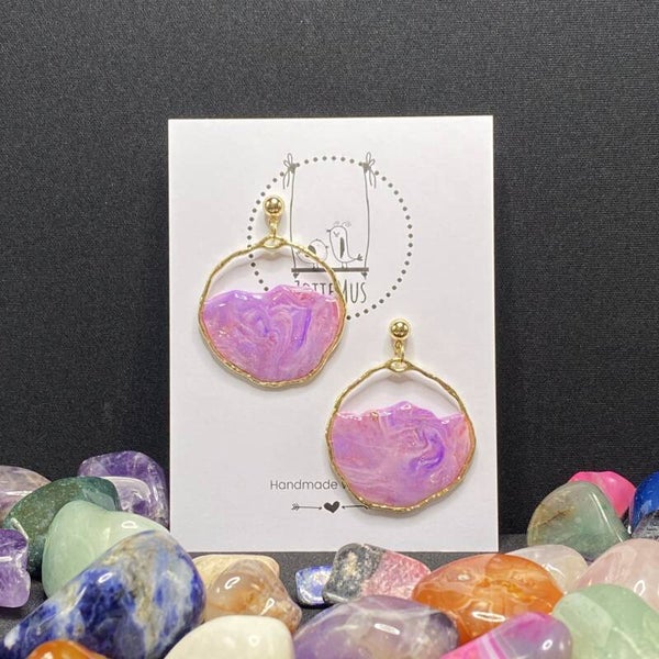 No One Knows Amethist Round Frame XL