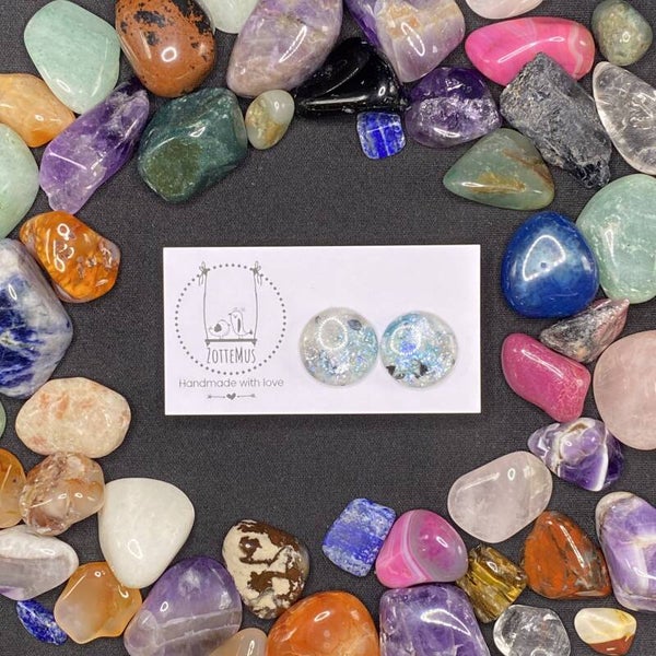 No One Knows Rainbow Moonstone Stud Large 1