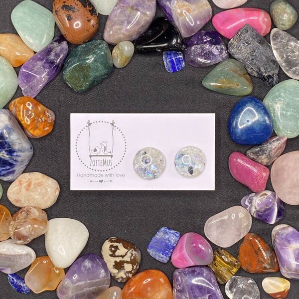 No One Knows Rainbow Moonstone Stud Large 2